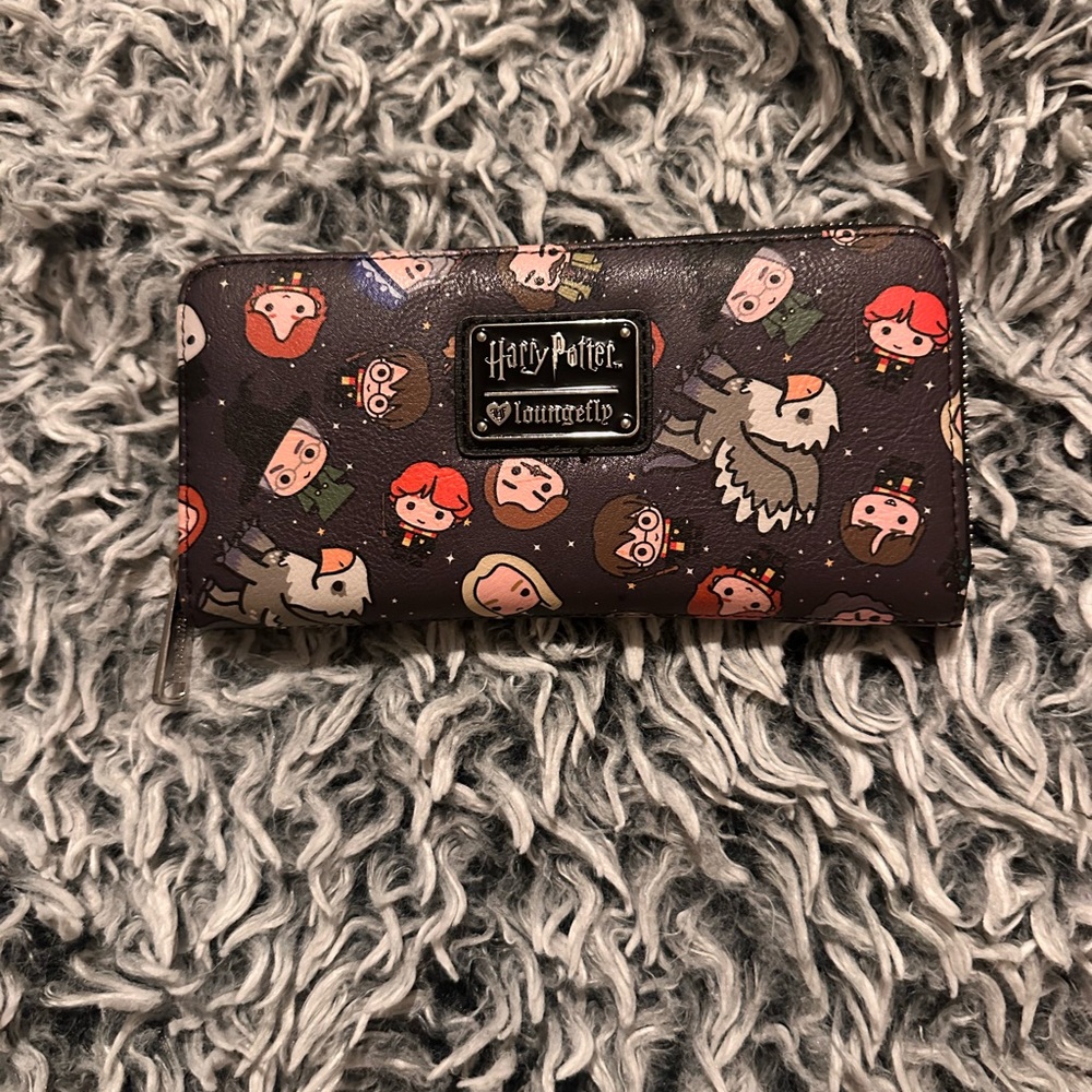 Loungefly Black Mini Backpack With Multicolor Har… - image 3